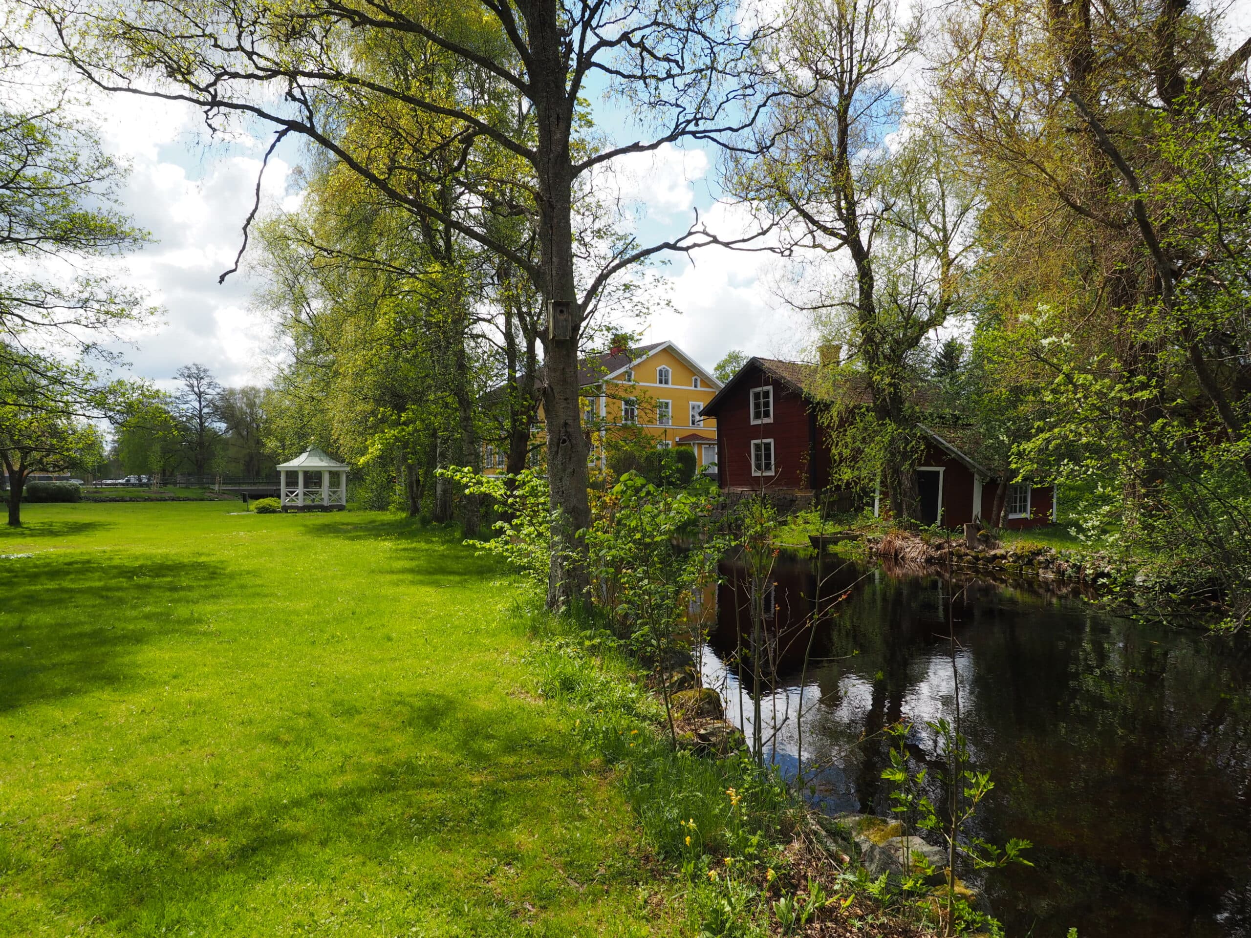 Garden view at Rutgården B&B