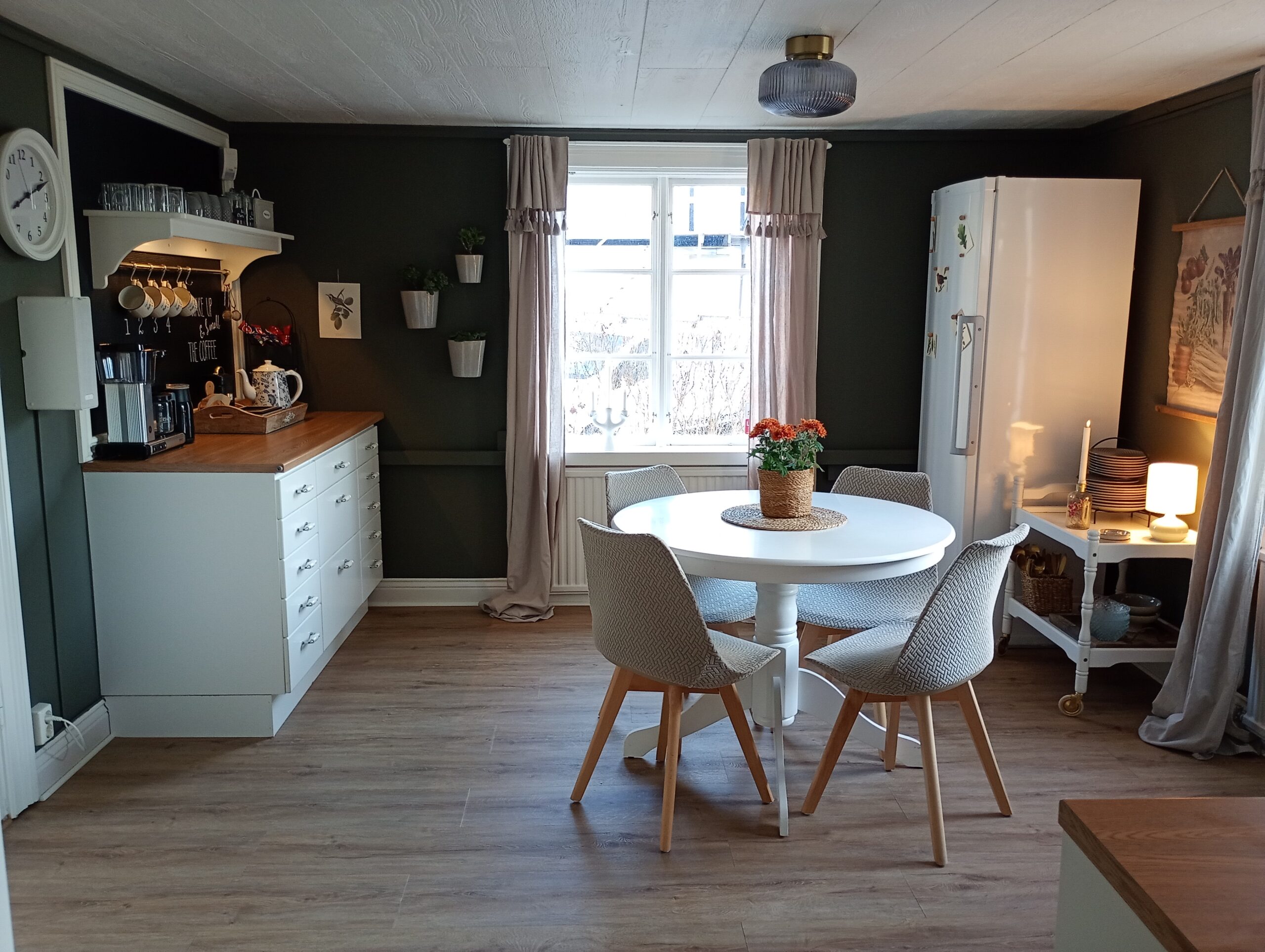 Kitchen area at Rutgården B&B